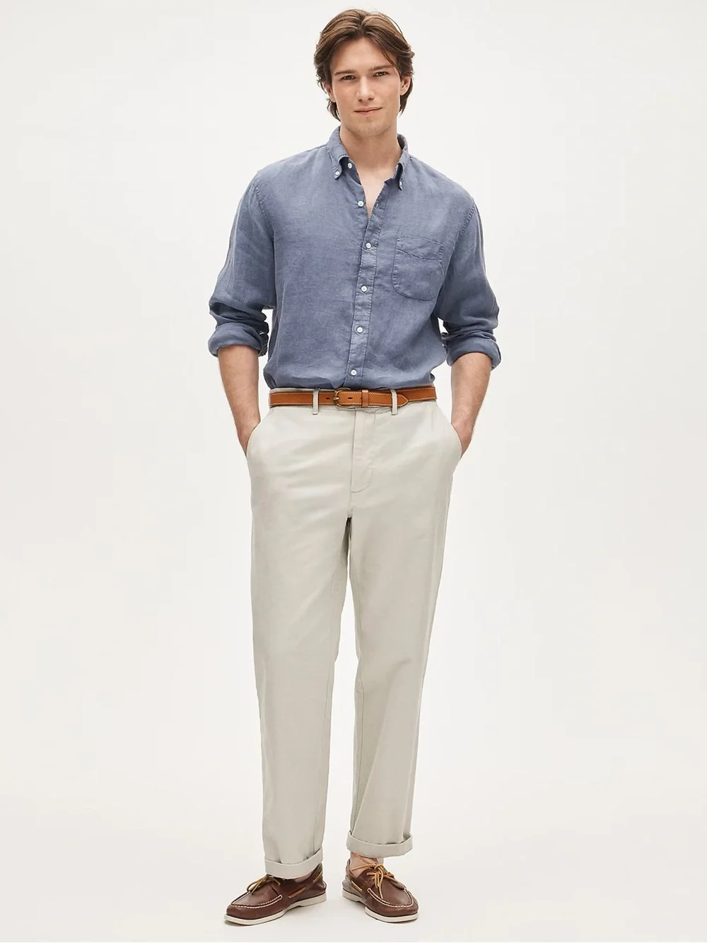 J Crew Classic Baird McNutt garment-dyed Irish linen shirt